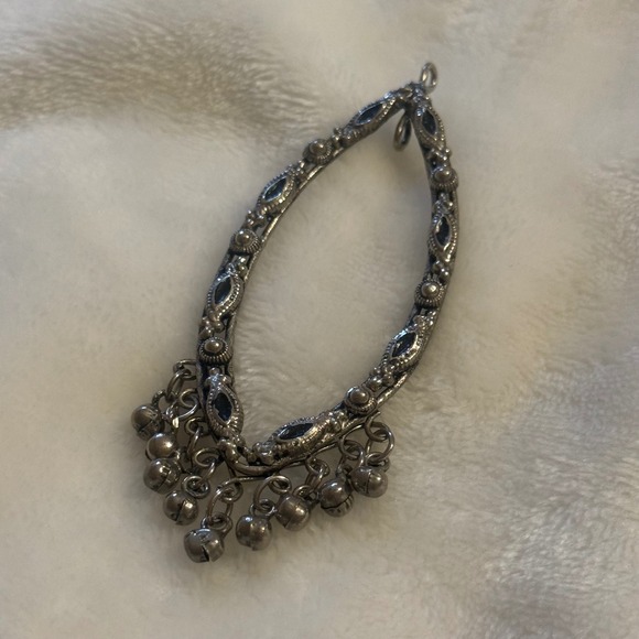 Jewelry - Dangle Chandelier Bohemian‎ Silver Tone Bell Charms Tribal